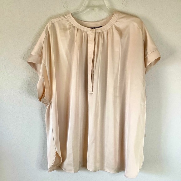 ROAMAN'S Satin Charmeuse Blouse NEW Dolman Sleeve Top Dressy Evening Office 30W - Picture 14 of 14